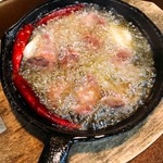 Stir-fried gizzard with garlic