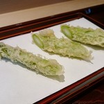 てんぷら 近藤 - グリーンアスパラガス