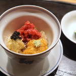 肉割烹 上 - ウニカニ牛