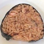 一由そば - ゲソ入り炊き込みおにぎり100円