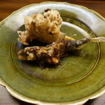 木山 - 子持ち鮎の天ぷら