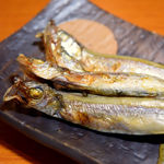 Shishamo with grilled roe