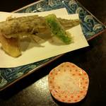 十割蕎麦みかあさ - メヒカリの天ぷら。