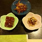 十割蕎麦みかあさ - お通し。