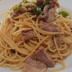 トラットリア・イタリア - 豚肉とオクラの和風