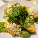 酒菜家 ペッシェロッソ - 鶏天アンチョビパクチー