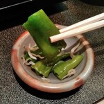 京都 福ろく寿 - [料理] 前菜 伏見唐辛子 アップ♪ｗ