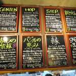 明石麦酒工房 時 - 17,09,22時点でのビールのラインナップ