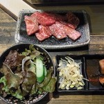 藤栗ホルモン - ランチ　カルビ定食