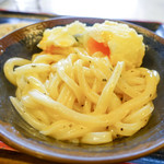 手打十段 うどんバカ一代 - たまご天のっけたVer