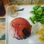 JAGBAR potato & hamburger - Jagイタリアーノバーガー￥1200&アイスコーヒー￥190 