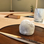 高台寺 十牛庵 - 9.お茶請け:自家製の栗大福