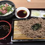 饂飩蕎麦 彩の国 - ざるそばとネギトロ丼