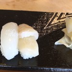 寿司 晋之介 - 烏賊とホタテは塩で…