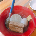 Oden Kushiage Katochan - おでん(大根、たまご、厚揚) 各70円