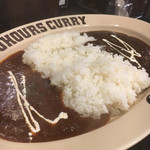 100時間カレーAMAZING - ハーフ＆ハーフ 690円 出てくるの早い。米もうまいしカレーもうまい。ハヤシもうまい。お金なくて何もトッピングできなかったけど（悲しい笑）、今度はチキンカツか野菜をトッピングしたい！