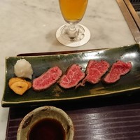 蔓牛 - マスターズドリームと刺身