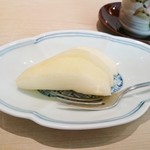 てんぷら 近藤 - 果物（洋梨）