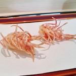 てんぷら 近藤 - 車海老（頭部）