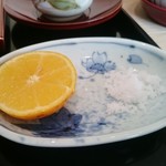 てんぷら 近藤 - 塩・橙