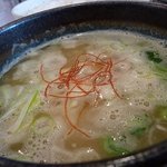 東成きんせい - 鯛塩つけ麺のつけ汁