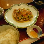 Furansenu - 豚肉と枝豆のカレー風味炒め