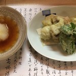 板 石山光一 - 鱧の天ぷら + 万願寺とうがらし