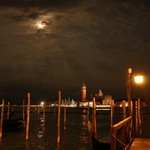 Alle Corone Restaurant - 夜のサン·ジョルジョ·マッジョーレ教会