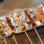 Yakitori No Oogiya - あべどり炙りむね串五種盛合せ