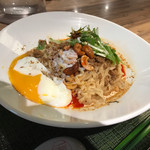 175°DENO〜担担麺〜 札幌北口店 - 汁なし担担麺を辛さシビれるにして温玉トッピング追加で