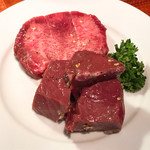 厚切りタン、厚切りハツ