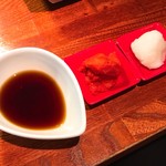 NO MEAT, NO LIFE.1st  - しゃぶロースの薬味とタレ