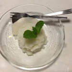 鰻はし本 - なしのシャーベット