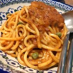 ロットチェント - 黄色いイワシのソース 極太麺
                                