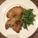 73782666 - 雛鳥のソテー　マッシュポテトとコーンソース