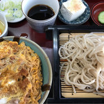 Sukagawa - ミニカツ丼 蕎麦ランチセット 卵追加