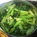 ディープスリーカレー - 小松菜のサーグ（スパイス炒め）