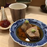 日本橋蛎殻町 すぎた - あん肝 筋子の味噌漬け