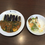 CoCo壱番屋 - シーザーサラダ＋野菜三昧カレー