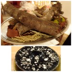 東 - ◆あらとオマール海老。 最初に「お皿」だけ出され、次に森をイメージしたような演出でお料理が運ばれます。