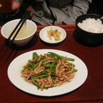 中国大明火鍋城 - 青椒肉絲定食￥700