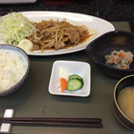 Tou shichi - 生姜焼き定食。