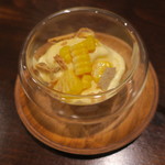 セルサルサーレ - トウモロコシのソフトクリーム トウモロコシのメープルマリネと