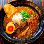 郷里 - 『沼津干物ラーメン』沼津のトロ鯖を使った超魚介豚骨