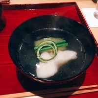 銀座 しのはら - お椀 アコウ 冬瓜