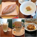 Sheraton Hong Kong Hotel & Towers - パン/お粥/フレッシュの洋梨ジュース/コーヒー/食べたかったスズキのお料理