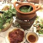 LANNA THAI CUISINE - タイ風シャブシャブ(ジムジュムセット) 生姜入りスープで身体が温めましょう！