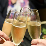 焼肉ホルモンせいご - シャンパーニュで乾杯〜♪