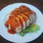 兆奎餃子 - また頼んでしまったよだれ鶏280円(税別) 辛くなくて本当に美味しい！