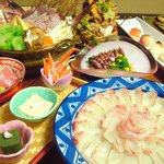 Tairyou Izakaya Maguro Ganchi - 鯛しゃぶと春若芽を味わえるイチオシ大漁コース